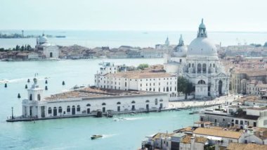 Büyük Kanal ve Bazilika Santa Maria della Salute, Venedik, İtalya