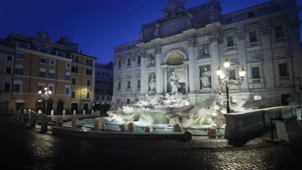 Trevi Fountain, Roma — Stok Video