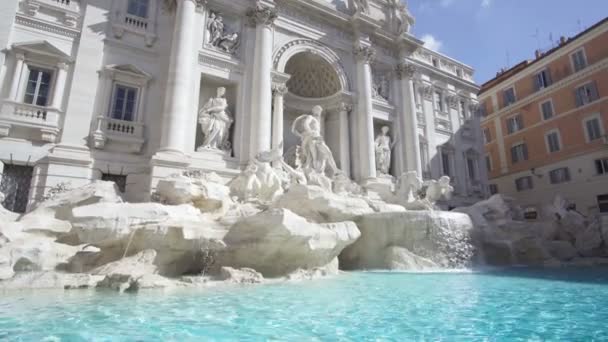 Fonte de Trevi em Roma, Italia — Vídeo de Stock