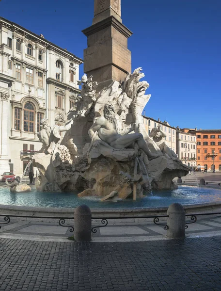 Piazza Navona, Roma. Italia — Stok Foto