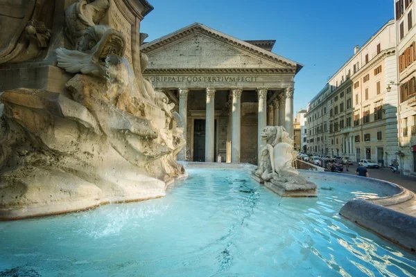 Pantheon Fountain, Rome — Stock Photo, Image