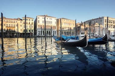 Grand Canal Venedik gün batımında, İtalya