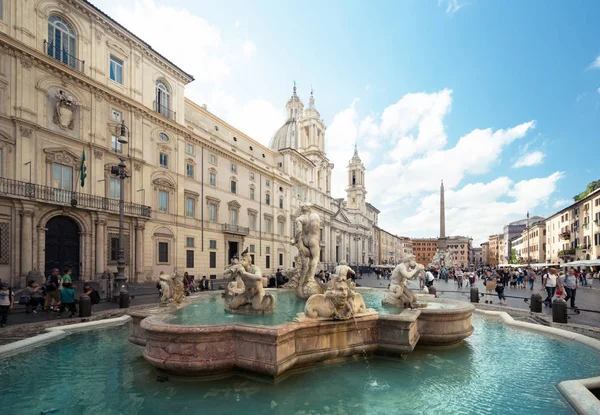 Piazza navona, Rzym. Włochy — Zdjęcie stockowe