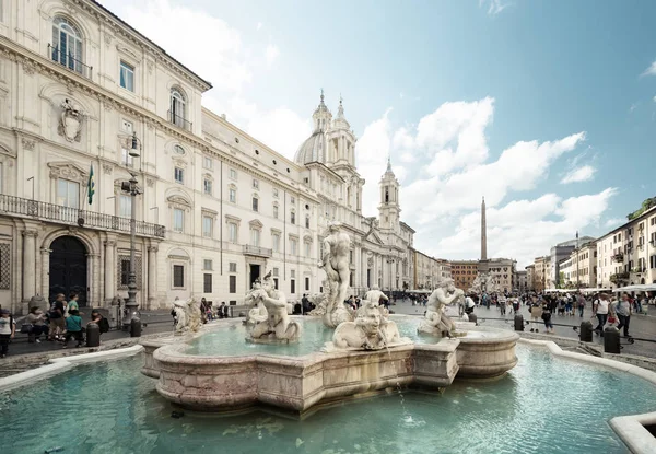 Piazza navona, Řím. Itálie — Stock fotografie