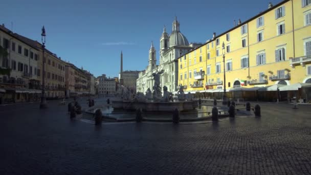 Piazza navona, Rzym. Włochy — Wideo stockowe