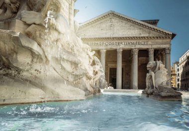 Pantheon çeşme, Roma, İtalya