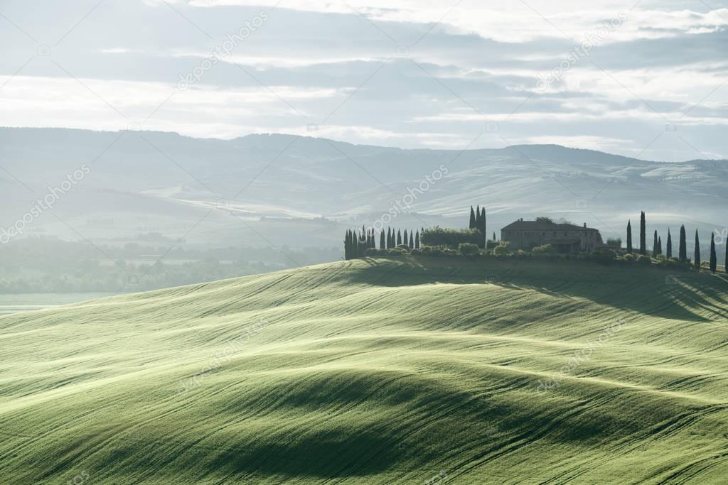 Tuscany countryside panorama, Italy