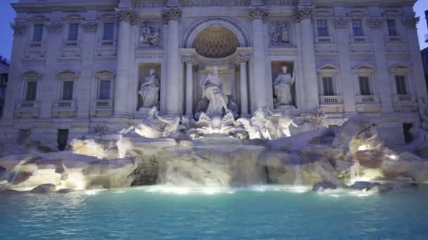 Trevi Brunnen Rom — Stockvideo