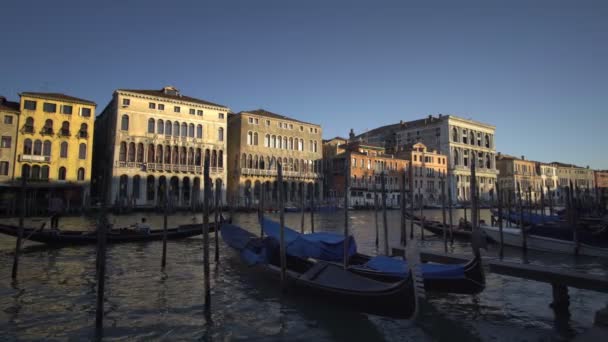 Gondoly Benátkách Itálie — Stock video