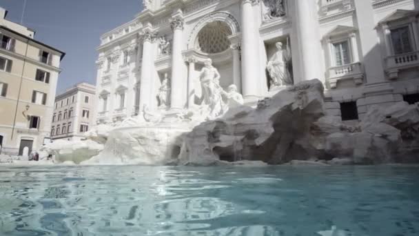 Trevi Brunnen Rom Italien — Stockvideo