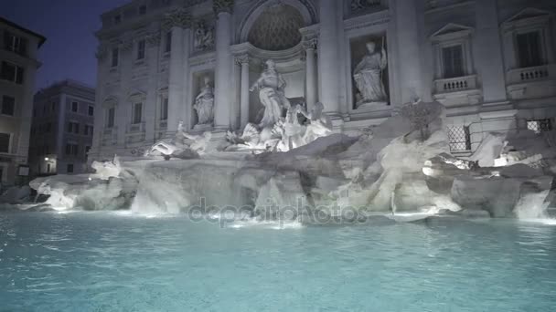 Trevi Brunnen Rom — Stockvideo