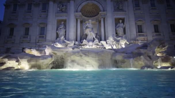 ローマのトレビの泉 — ストック動画