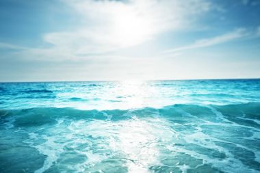 günbatımı zamanı, tilt shift etkisi Beach'te Seyşeller