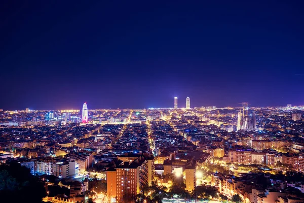 Barcelona skyline, Spanien - Stock-foto