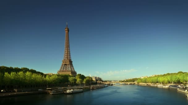 Eiffelova Věž Paříž Francie — Stock video