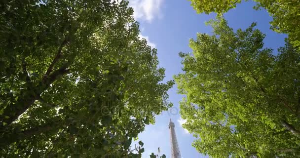Eiffelova Věž Paříž Francie — Stock video