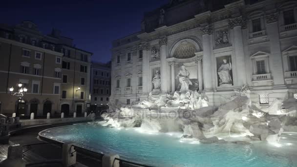 Fontana Trevi Roma — Vídeo de stock