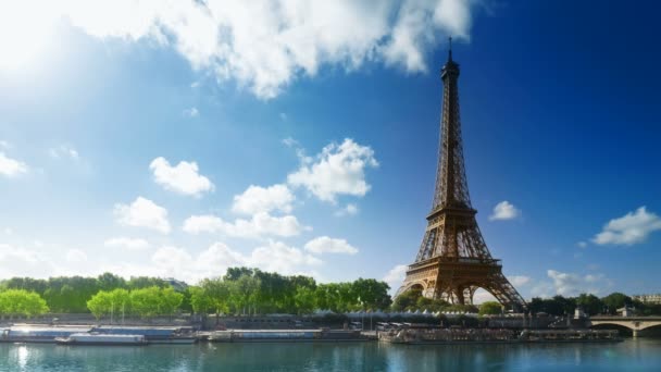 Torre Eiffel París Francia — Vídeo de stock