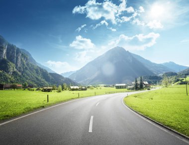 Dağ yolu, Jungfrau bölge, İsviçre