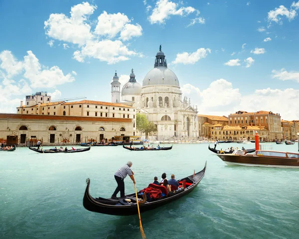 Grand Canal et Basilique Santa Maria Della Salute, Venise, Italie — Photo