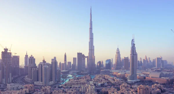 Dubai skyline, Emirados Árabes Unidos — Fotografia de Stock