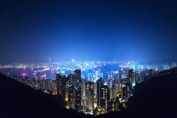 Hong kong dari puncak Victoria — Stok Foto