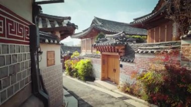 Güney Kore, Seul 'deki Bukchon Hanok Köyü