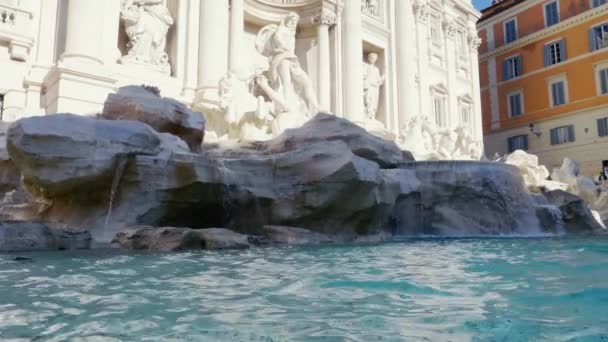 Fontana di Trevi a Roma, Italia — Video Stock