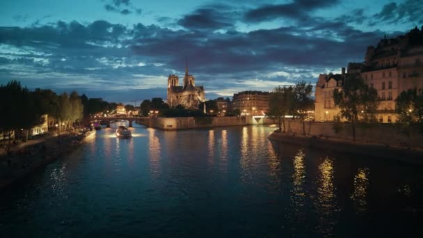 Notre dame de Paris, Francja — Wideo stockowe