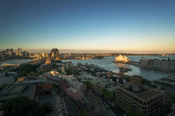 Vue aérienne de Sydney avec Harbour Bridge, Australie — Photo