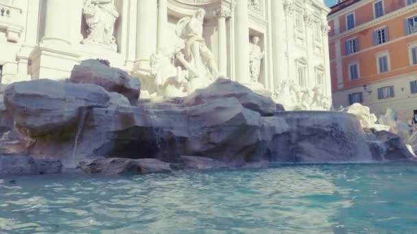 Фонтан ді Треві в Римі (Італія). — стокове відео