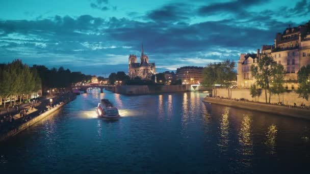 Notre dame de Paris, Francja — Wideo stockowe