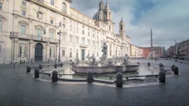 Roma 'daki Navona Meydanı. İtalya