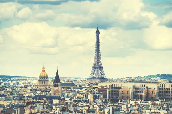 Vista Para Torre Eiffel Paris França — Fotografia de Stock