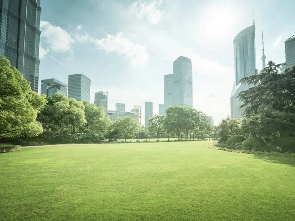 Green Space Lujiazui Central Shanghai China — Stock Photo, Image