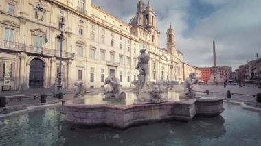 Roma 'daki Navona Meydanı. İtalya