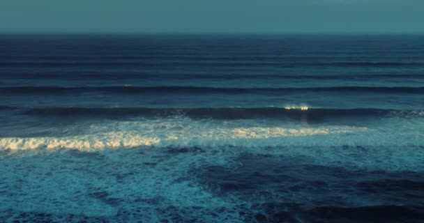 Olas Del Océano Primera Luz Mañana Australia — Vídeo de stock