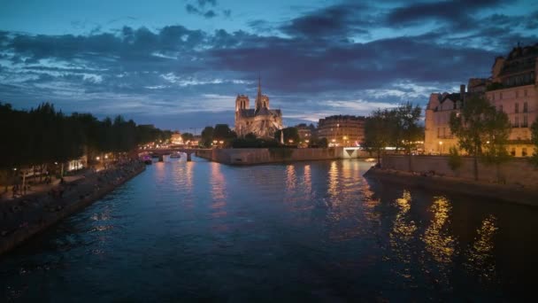 Notre Dame Paris Francia — Vídeos de Stock