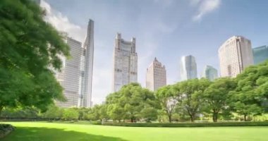 Lujiazui finans merkezine park, Şangay, Çin