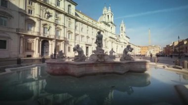 Roma 'daki Navona Meydanı. İtalya