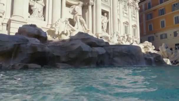 Fonte de Trevi em Roma, Italia — Vídeo de Stock