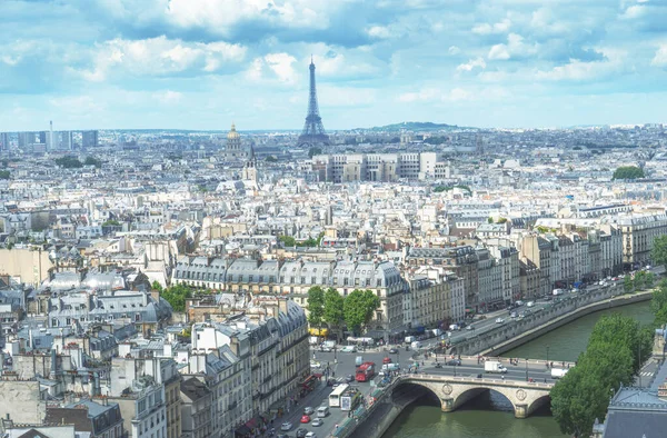 Visa Eiffeltornet Paris Frankrike — Stockfoto