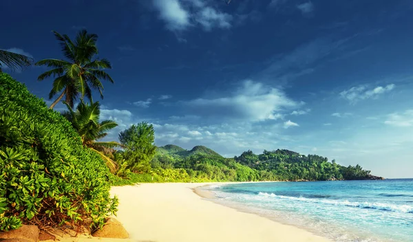 Praia Ilha Mahe Seychelles — Fotografia de Stock