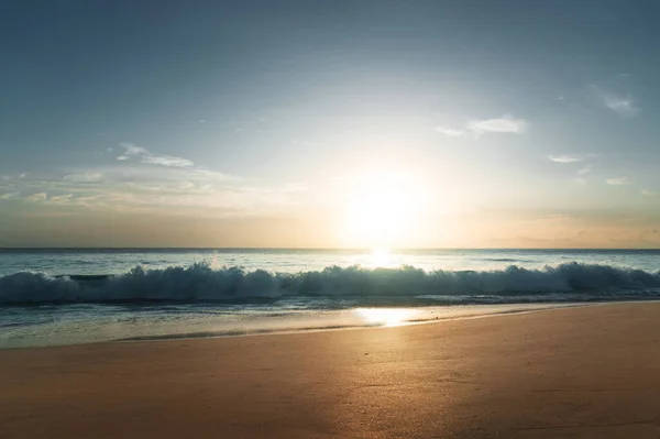マヘ島セイシェルビーチの夕日 — ストック写真