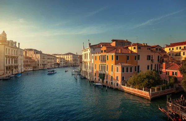 Canal Grande Venedig Italien Bei Sonnenuntergang — Stockfoto