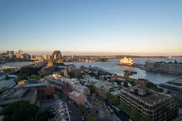 Vue Aérienne Sydney Avec Harbour Bridge Australie — Photo