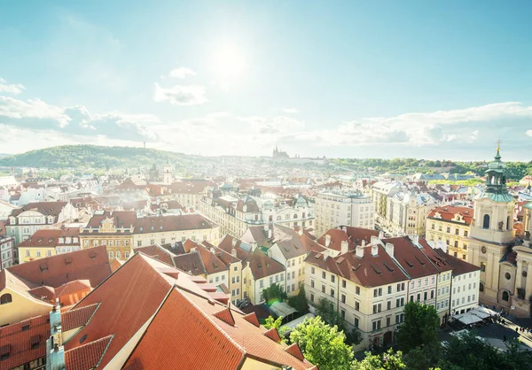 Dachy Starym Mieście Pradze Republika Czeska — Zdjęcie stockowe