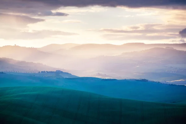 Tuscany Talya Bahar Sabahı — Stok fotoğraf