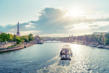 Alexander Köprüsü ve Eyfel Kulesi, Paris, Fransa