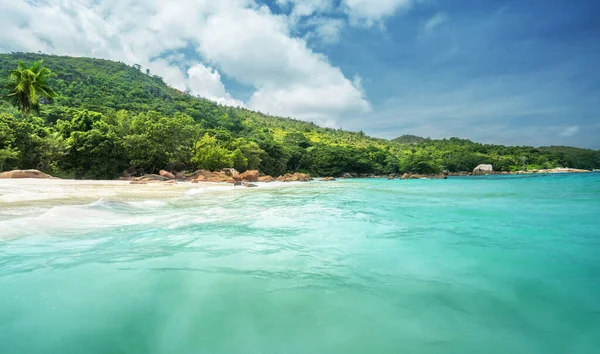 Пляж Анс Лаціо Острові Праслін Сейшельські Острови — стокове фото